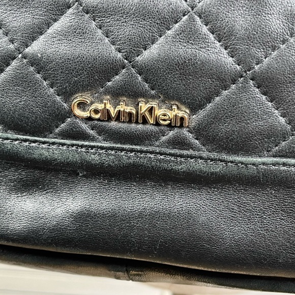 CALVIN KLEIN Quilted Satchel Bag Black - Picture 3 of 12